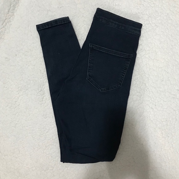 Topshop Joni Jeans - Dark Wash - Picture 3 of 7